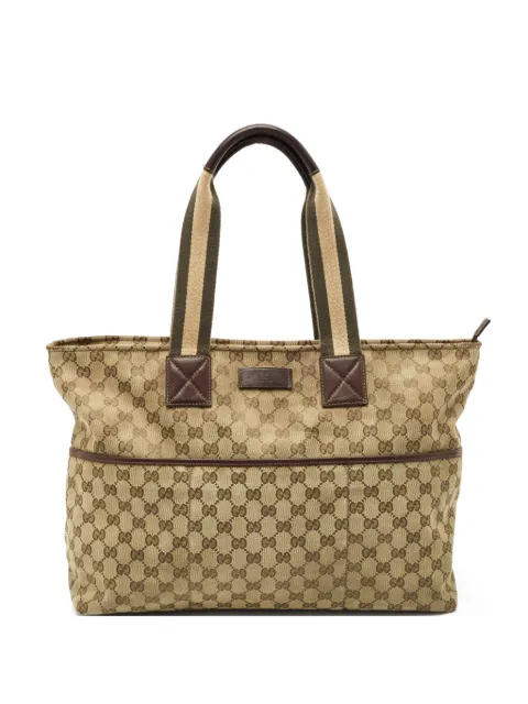 Gucci Pre-Owned GG Canvas Web Diapper tote bag