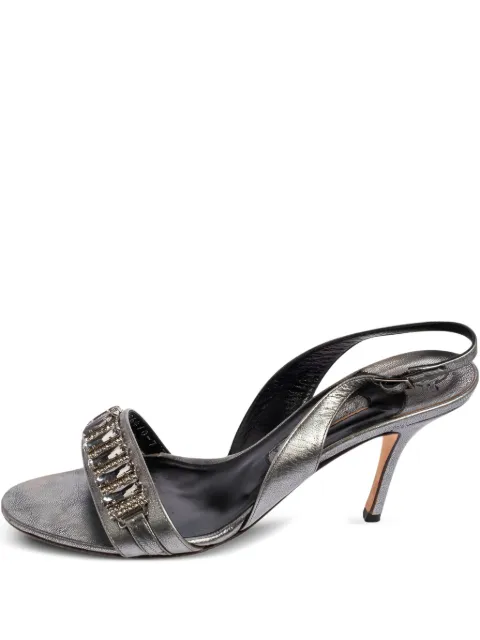 Gina 2024 pre-owned 90mm crystal-embellishment sandals