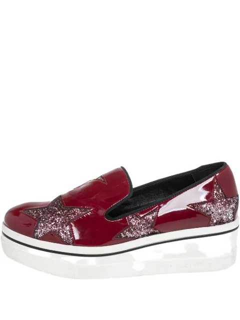 Stella McCartney Pre-Owned patent-leather platform sneakers