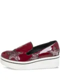 Stella McCartney Pre-Owned patent-leather platform sneakers - Red