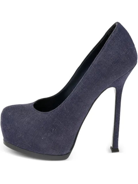 Saint Laurent Pre-Owned 140mm denim pumps