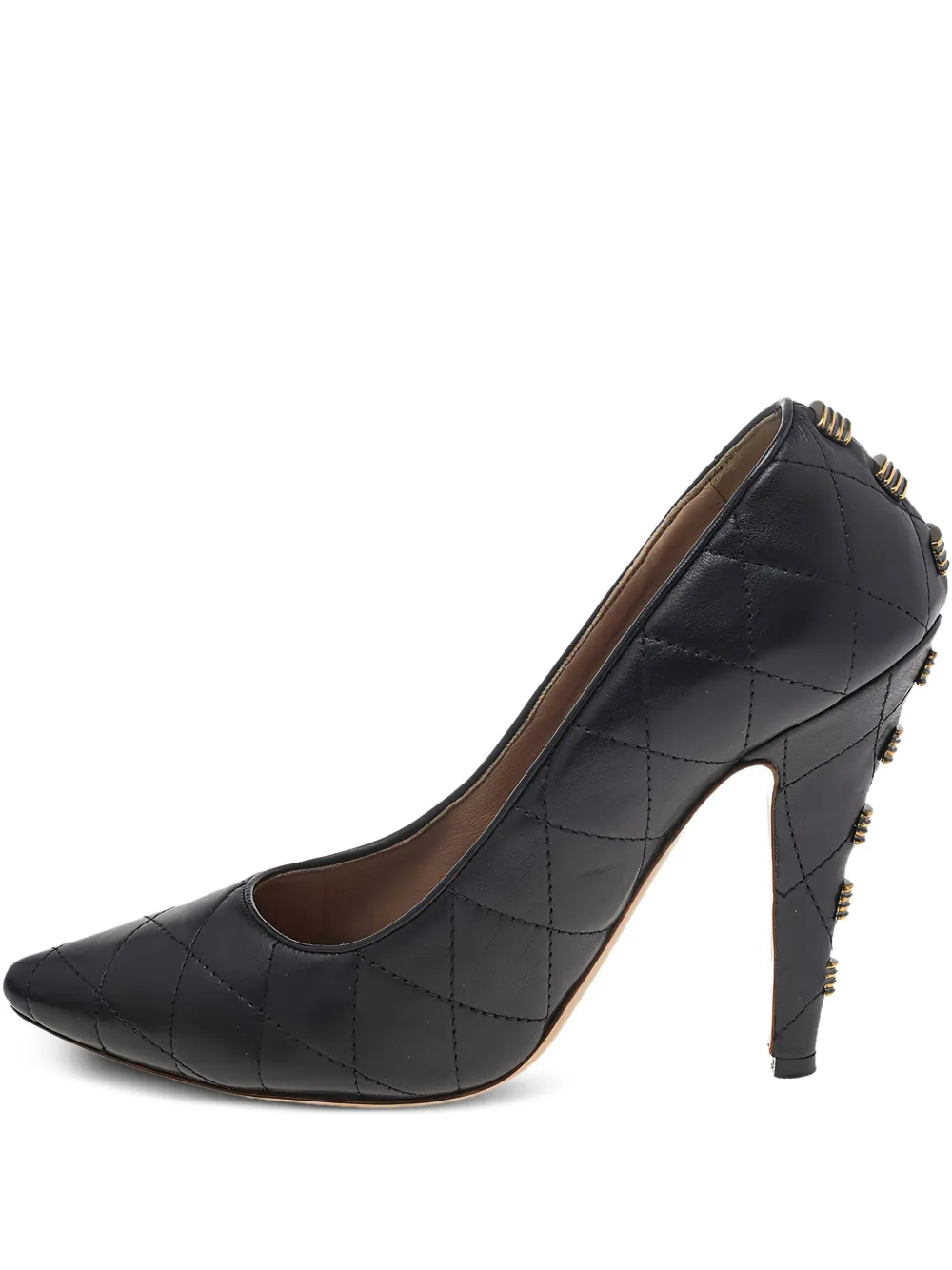 Chloé Pre-Owned escarpins matelassés à bout pointu 115 mm | noir | Image 1