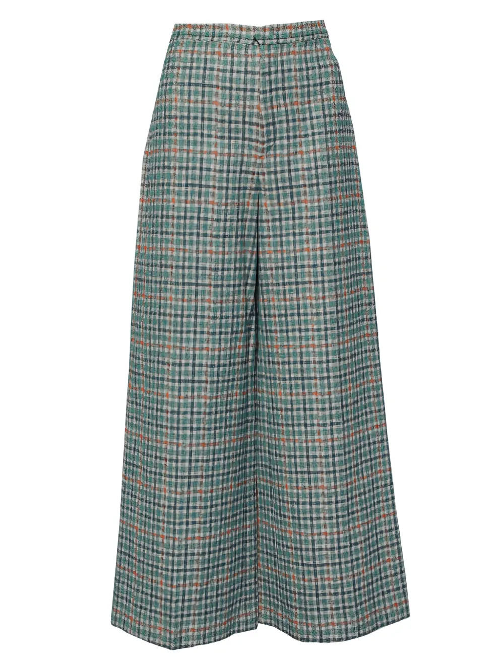 Isabel Marant Vintage プレオウンド チェック ワイドパンツ - グリーン Isabel Marant Vintage プレオウンド チェック ワイドパンツ - グリーン