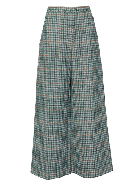 Isabel Marant Vintage pre-owned checked wide-leg trousers