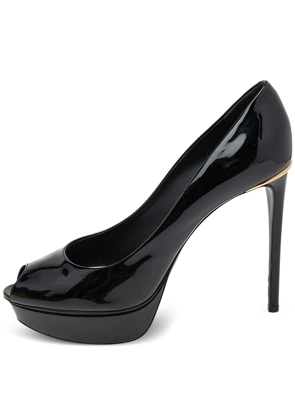 Louis Vuitton Pre-Owned Eyeline Peeptoe-Pumps 120mm - Schwarz