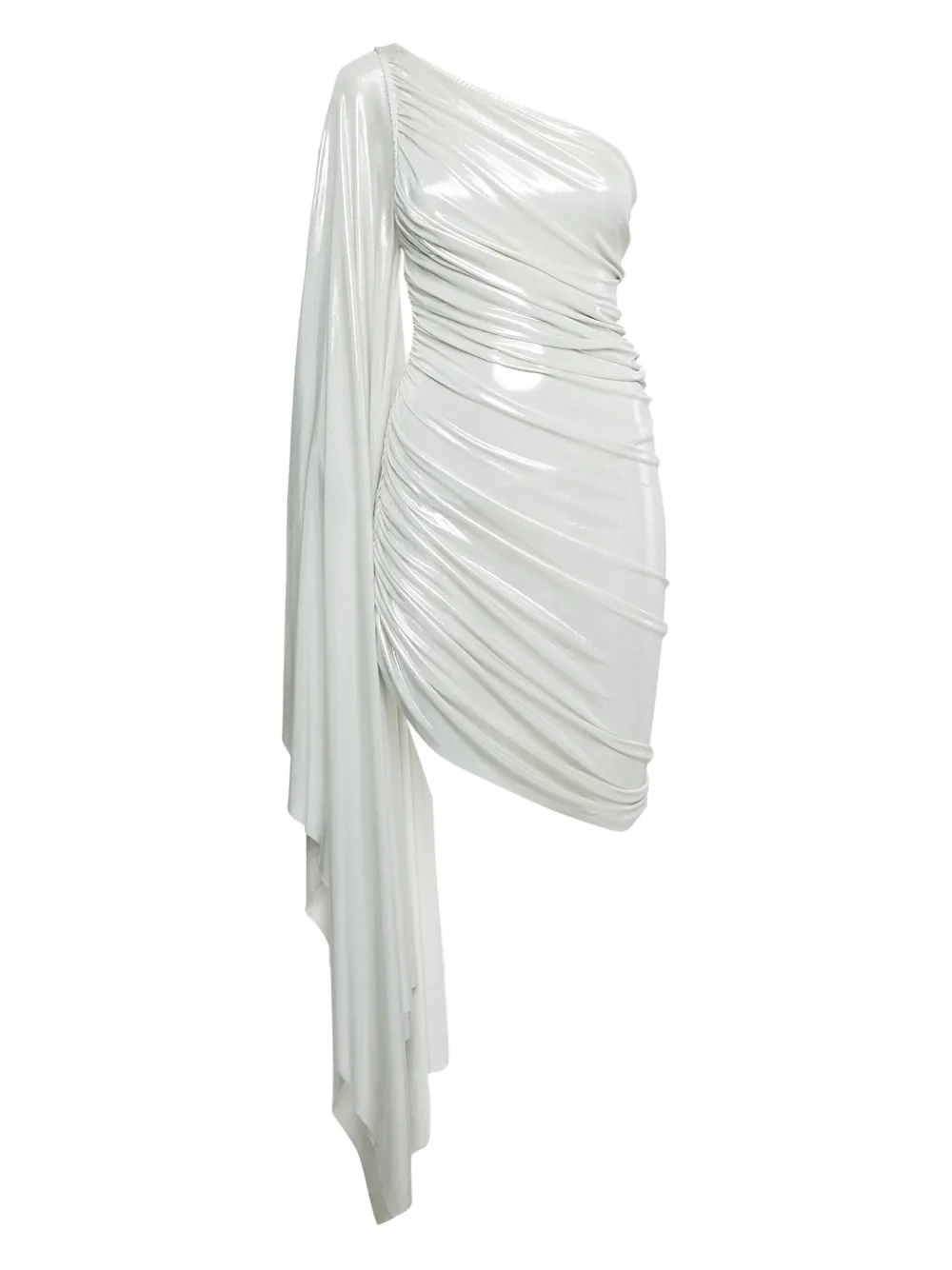 Norma Kamali Vintage pre-owned draped one-shoulder mini dress | White | Image 1