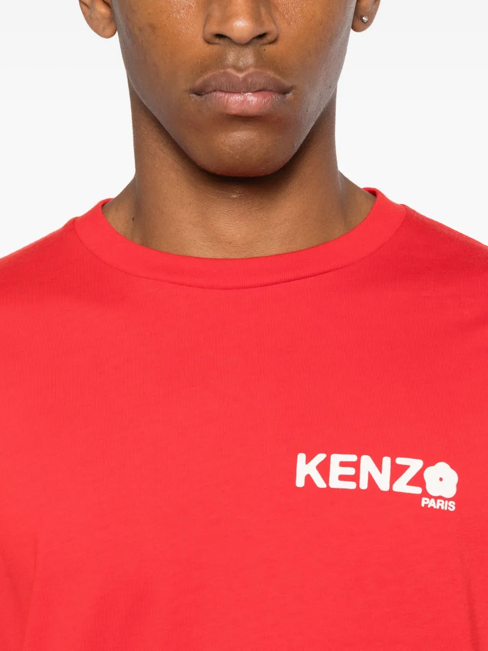 Kenzo T-shirt met logodetail Rood
