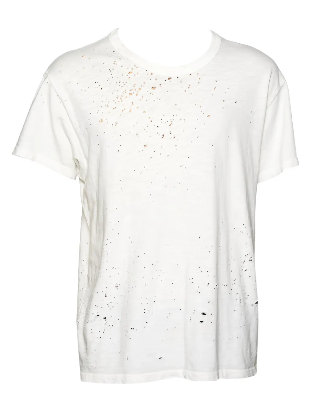AMIRI playera con efecto envejecido y cuello redondo de archivo | blanco | Image 1