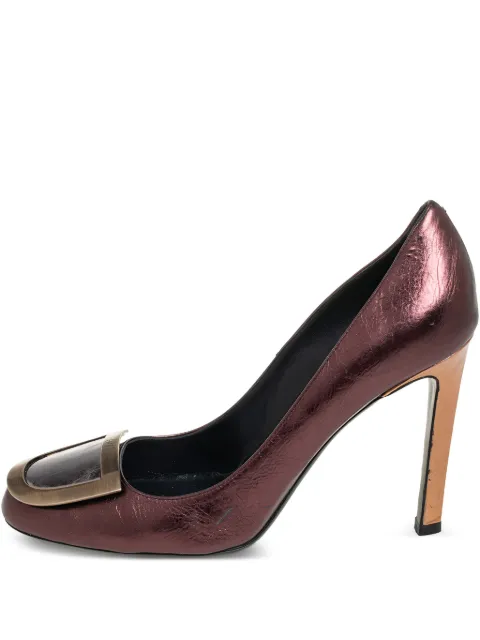 Roger Vivier Vintage zapatillas Ecusson con tacón de 100mm de archivo