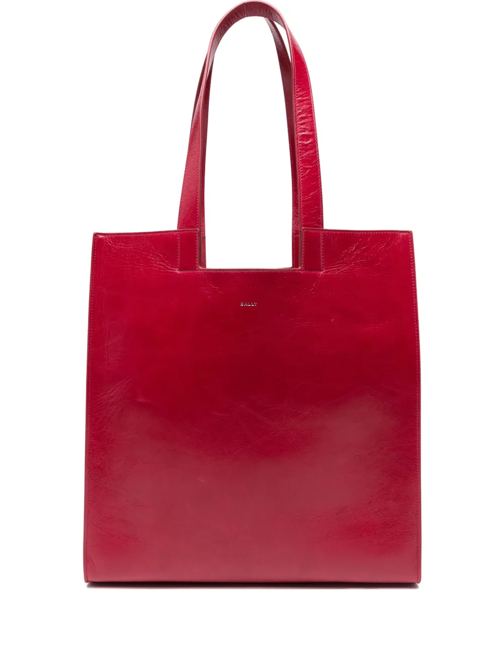 Bally logo-detail leather tote bag | Red | Image 1
