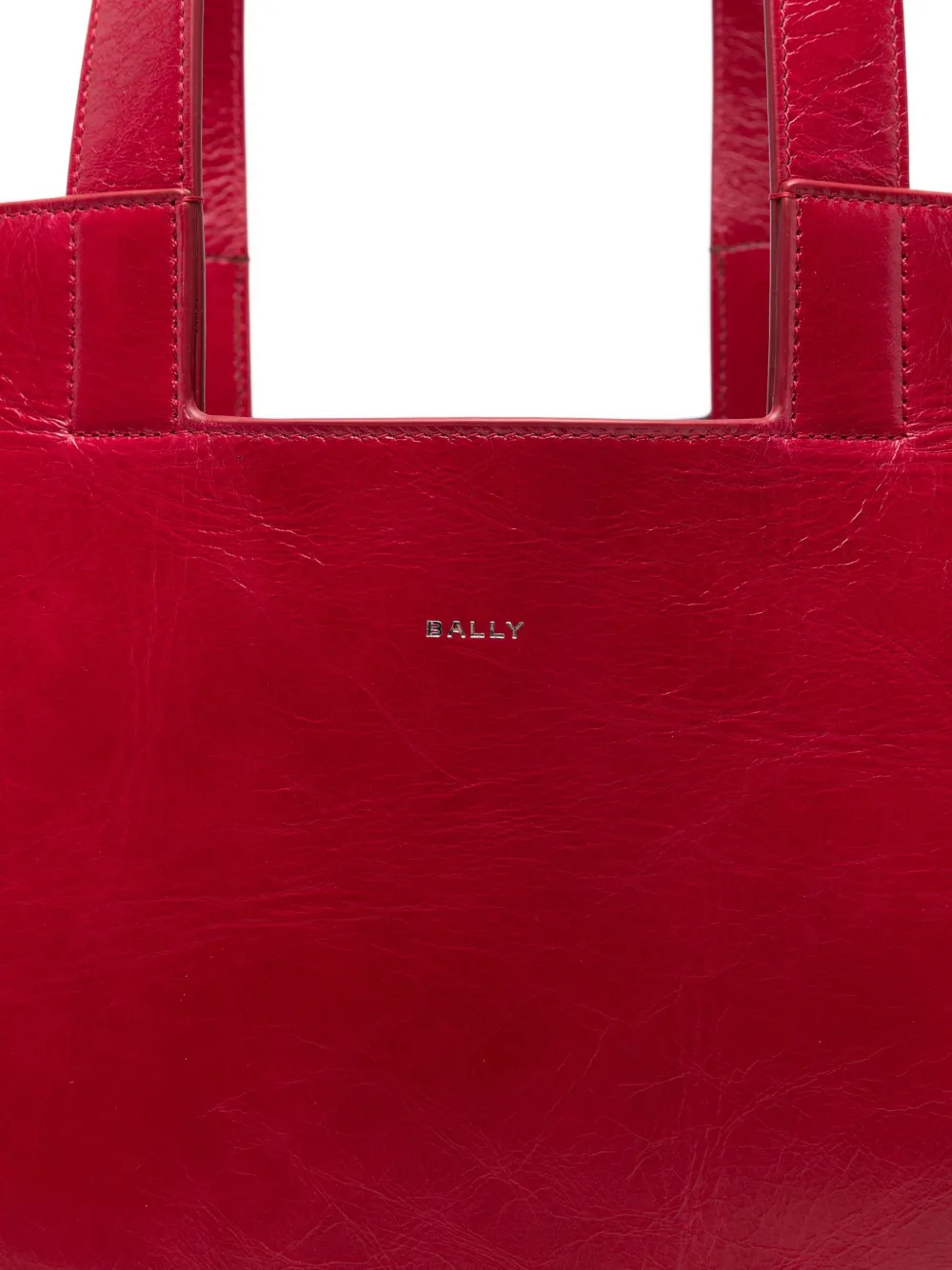 Bally Leren shopper Rood