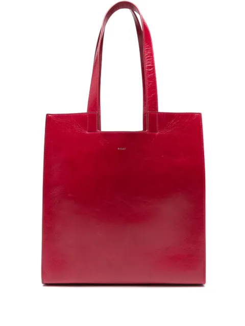 Bally logo-detail leather tote bag
