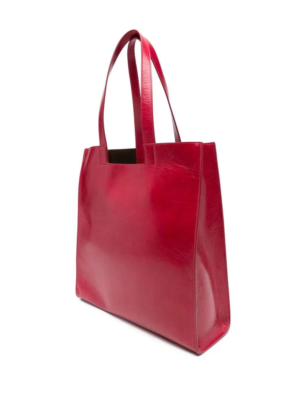 Bally Leren shopper Rood