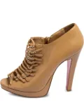 Christian Louboutin Pre-Owned 120mm buckled-strap booties - Neutrals