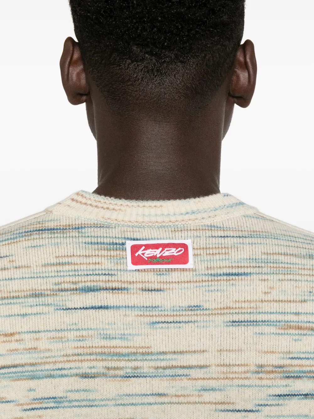 Kenzo Men Wool Bland Jumper In White