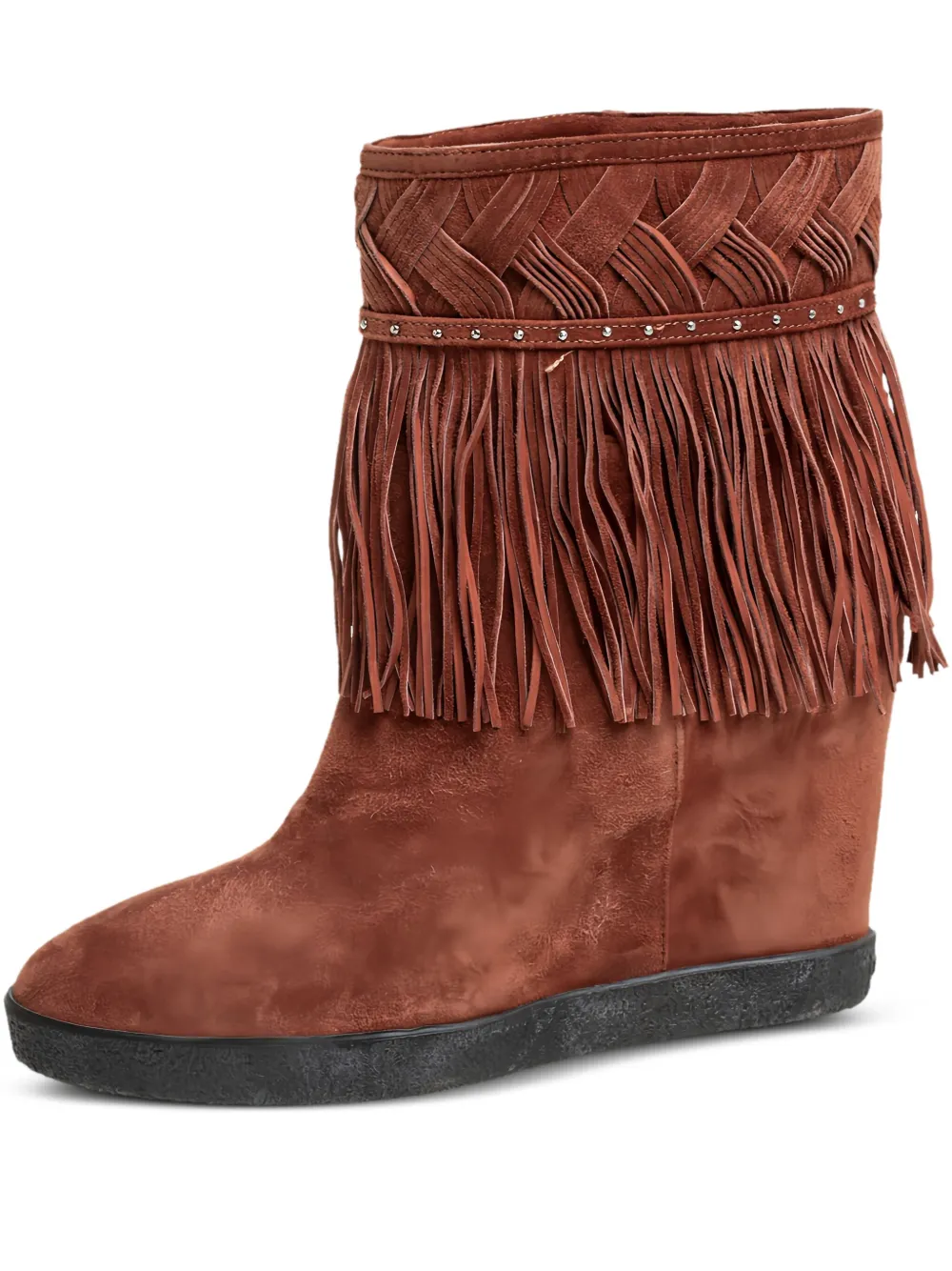 Le Silla fringed woven boots | Brown | Image 1