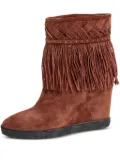 Le Silla fringed woven boots - Brown