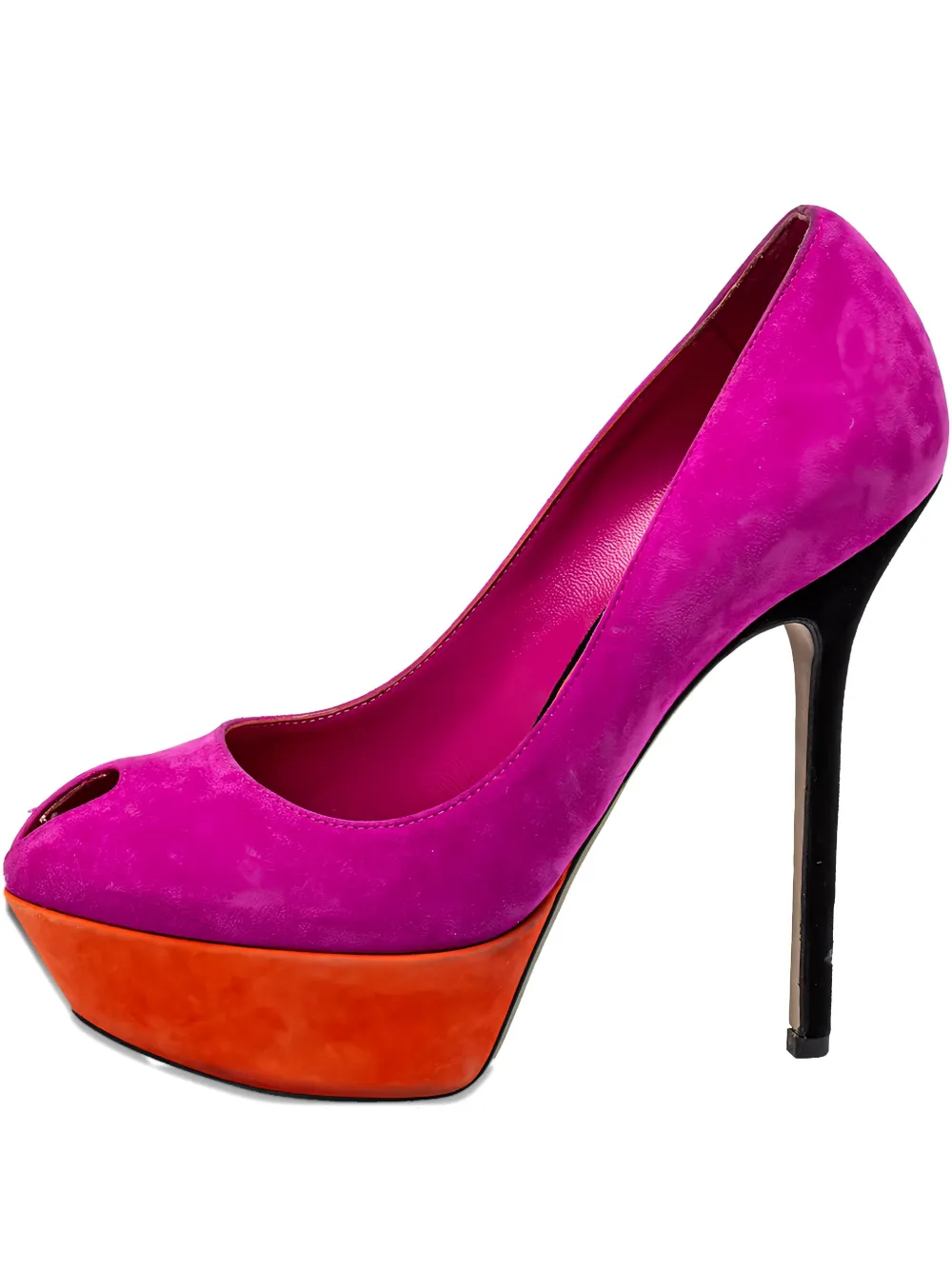 Pre-owned Sergio Rossi Vintage  135mm Peep-toe Platform Pumps