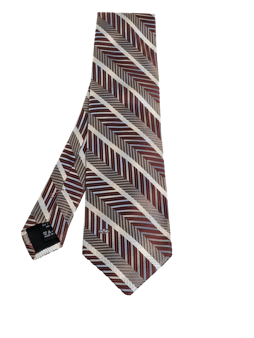 Pre-owned jacquard silk tie