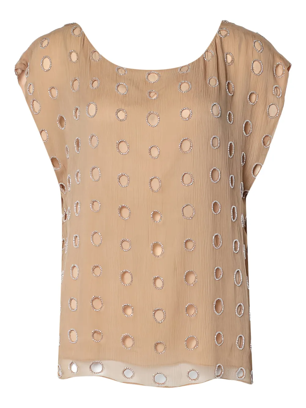 alice + olivia 2024 Cut-out bead top - ニュートラル alice + olivia 2024 Cut-out bead top - ニュートラル