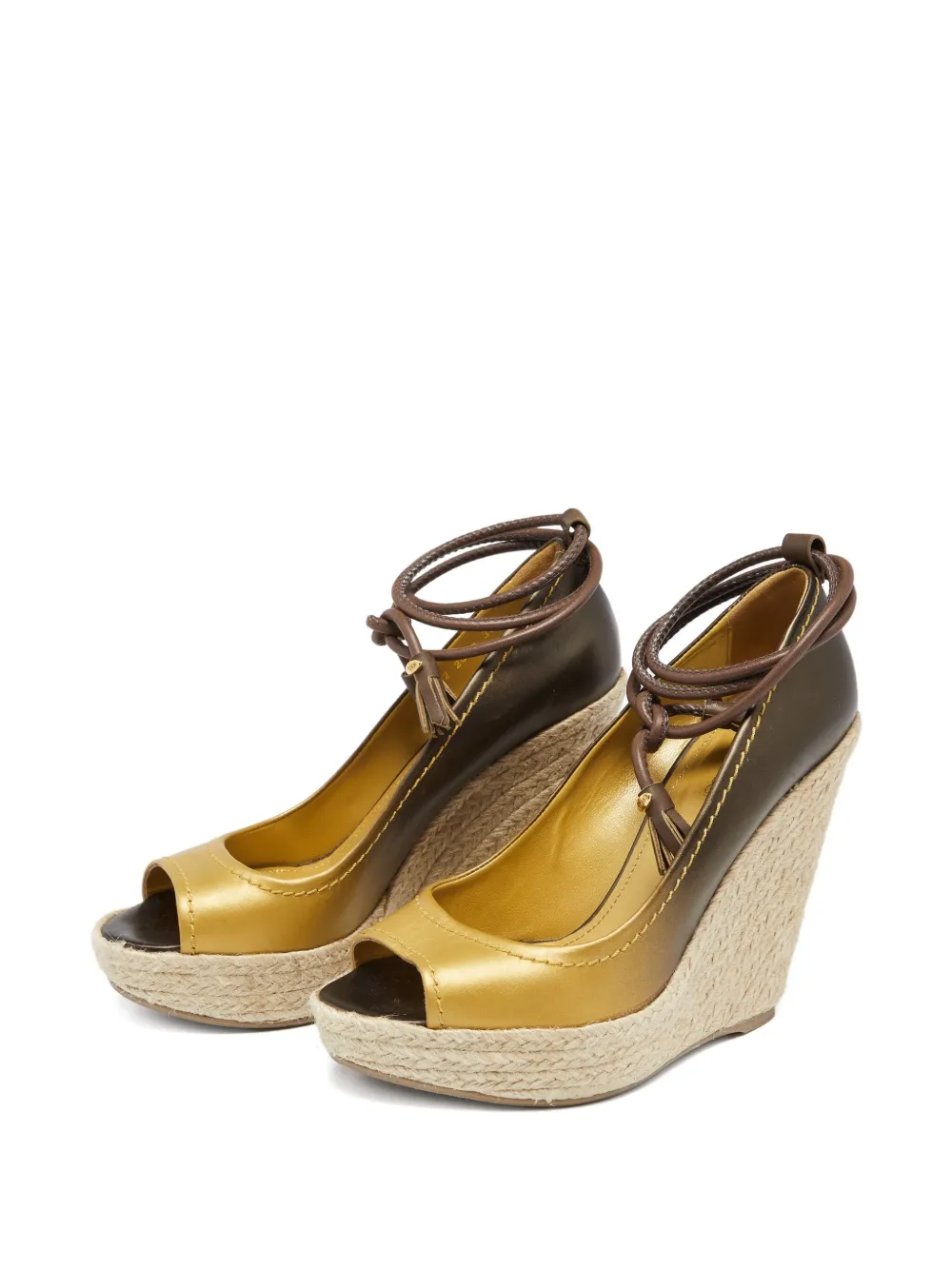 Sergio Rossi Vintage 2024 schoenen met open neus - Goud