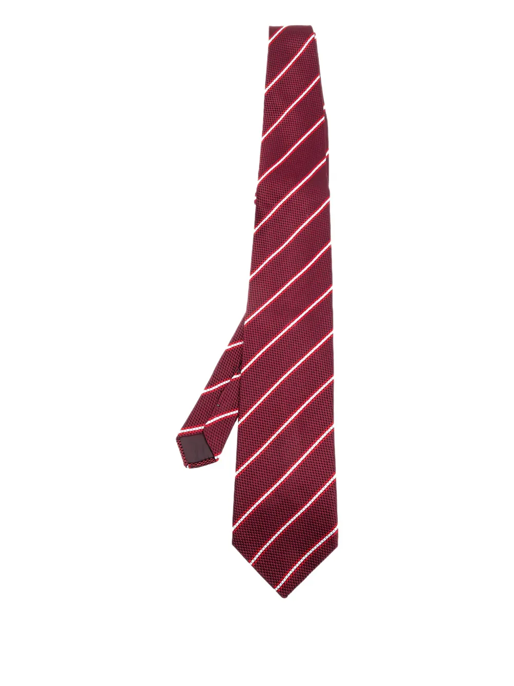 Lanvin Pre-Owned striped silk tie | Red | Image 1