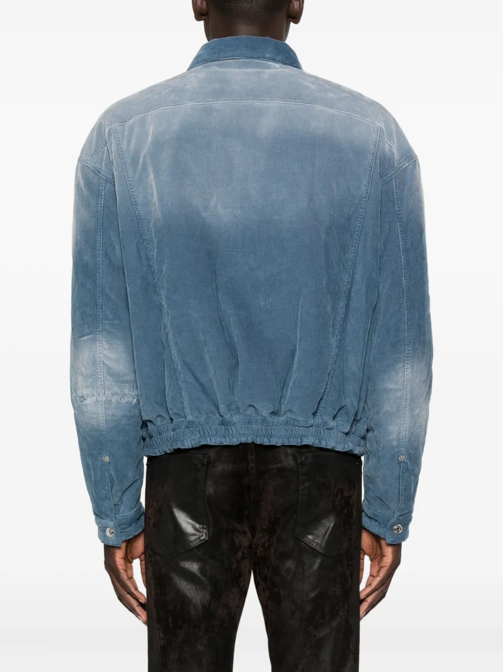 Dsquared2 Corduroy Button Jacket In Blue