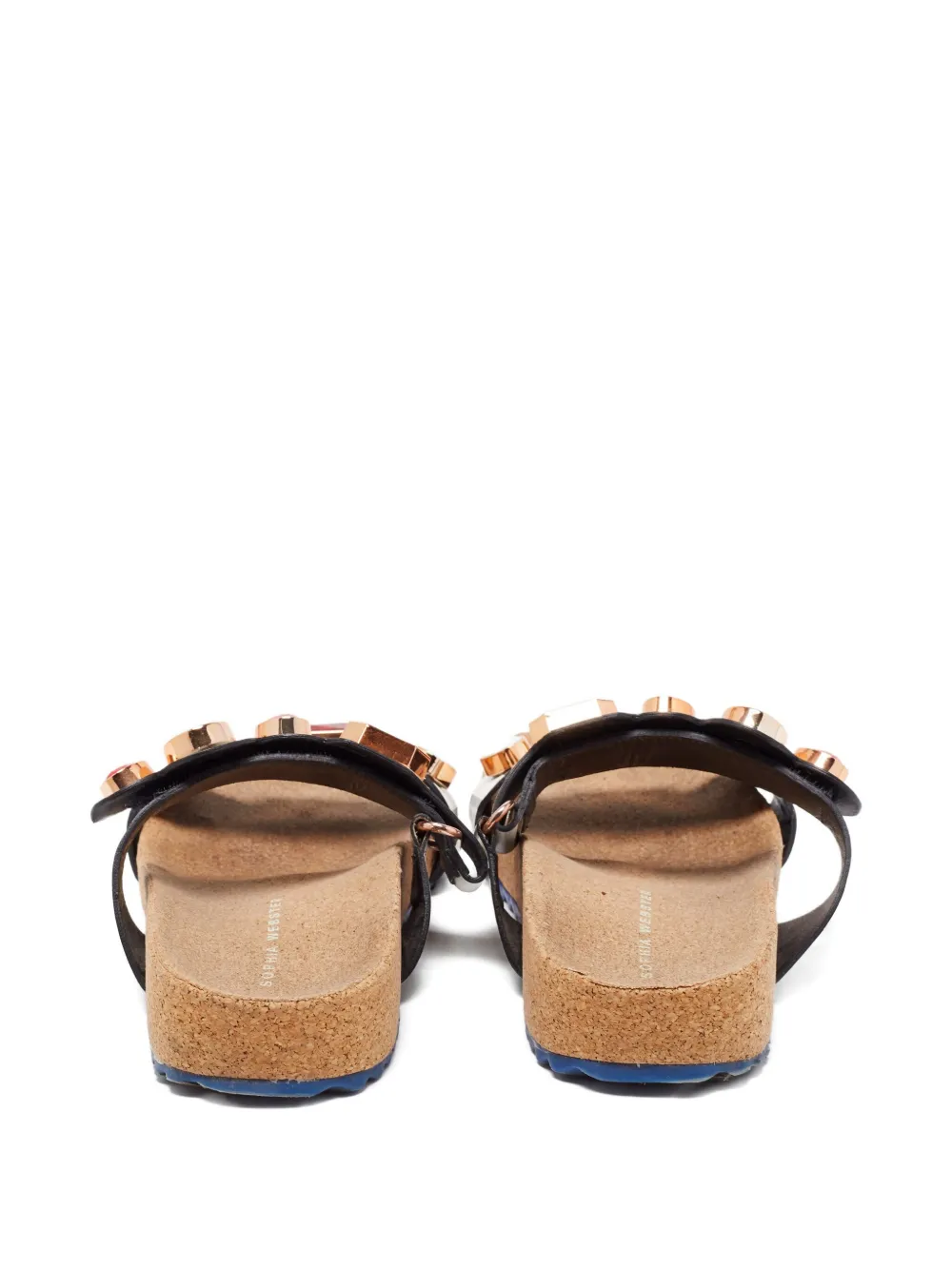 Sophia Webster pre-owned striped gem-embellished sandals | Image 2