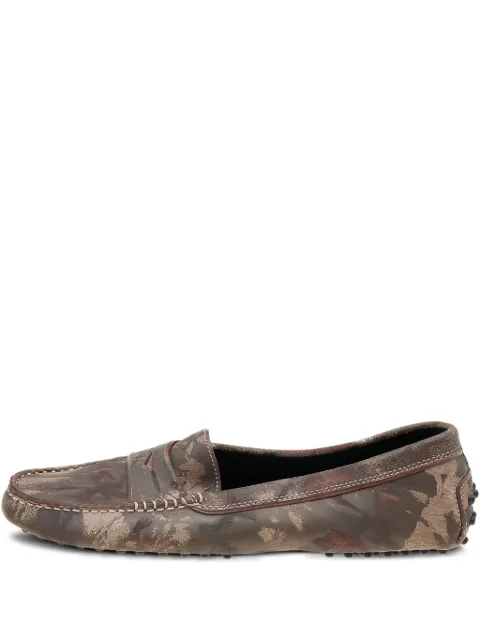 Tod's Vintage camouflage-print loafers