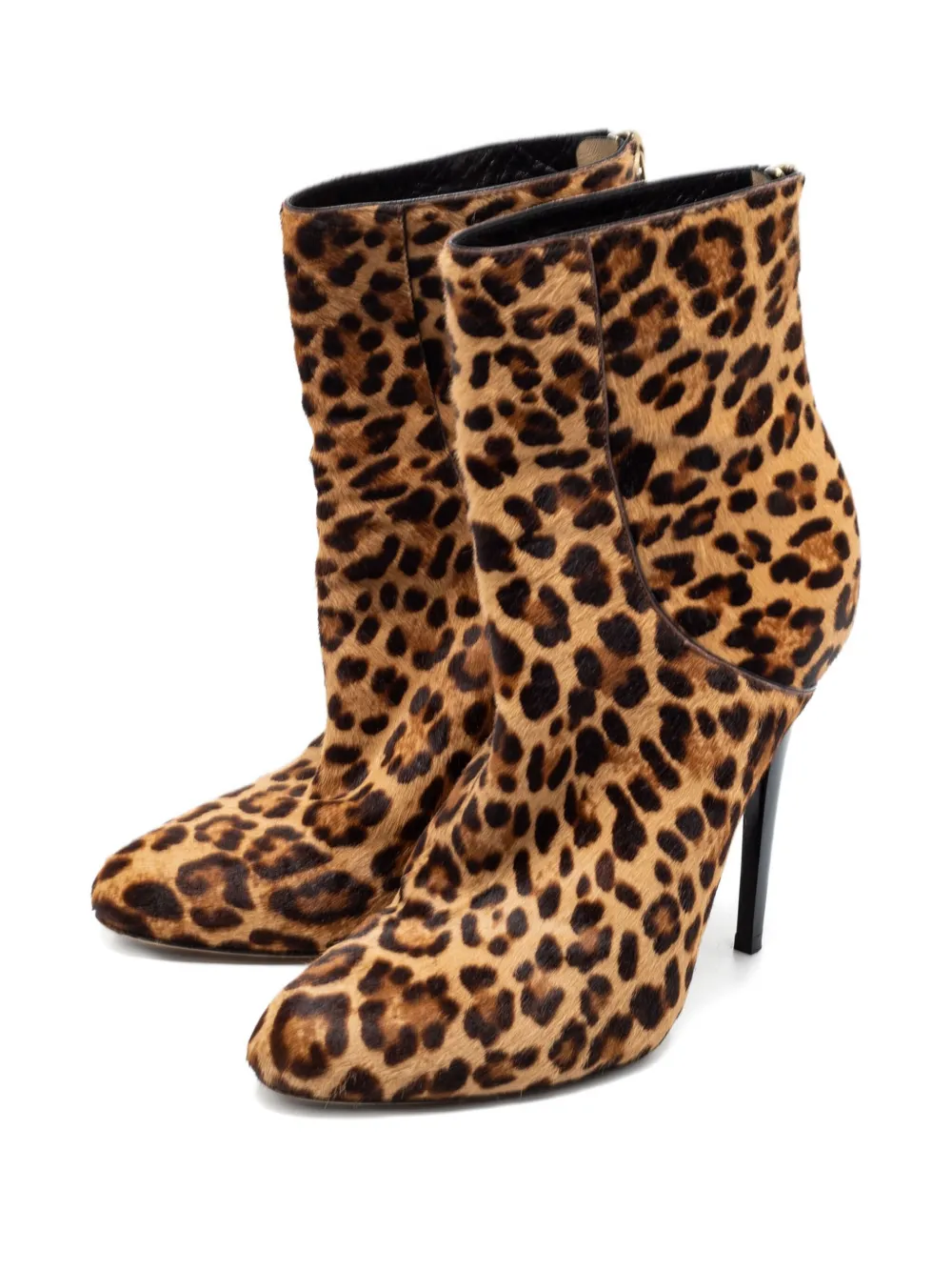 Jimmy Choo Pre-Owned 115mm leopard-print calf-hair boots | Image 2