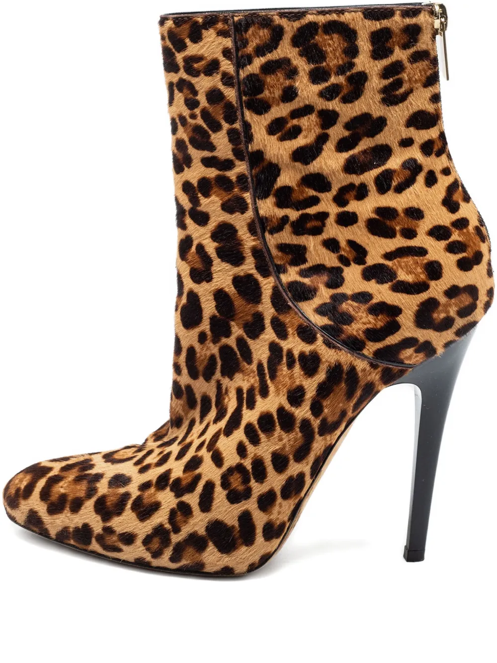 Jimmy Choo Pre-Owned 115mm leopard-print calf-hair boots | Neutrals | Image 1