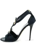 Giuseppe Zanotti Vintage pre-owned 120mm canvas sandals - Blue