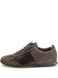 Louis Vuitton Pre-Owned panelled suede sneakers - Brown