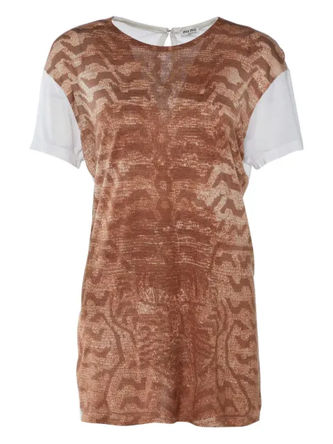Miu Miu Pre-Owned t-shirt à imprimé graphique