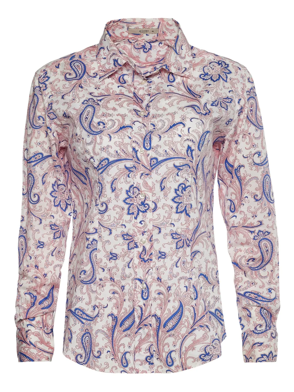 Etro Pre-Owned paisley-print long-sleeve shirt | White | Image 1