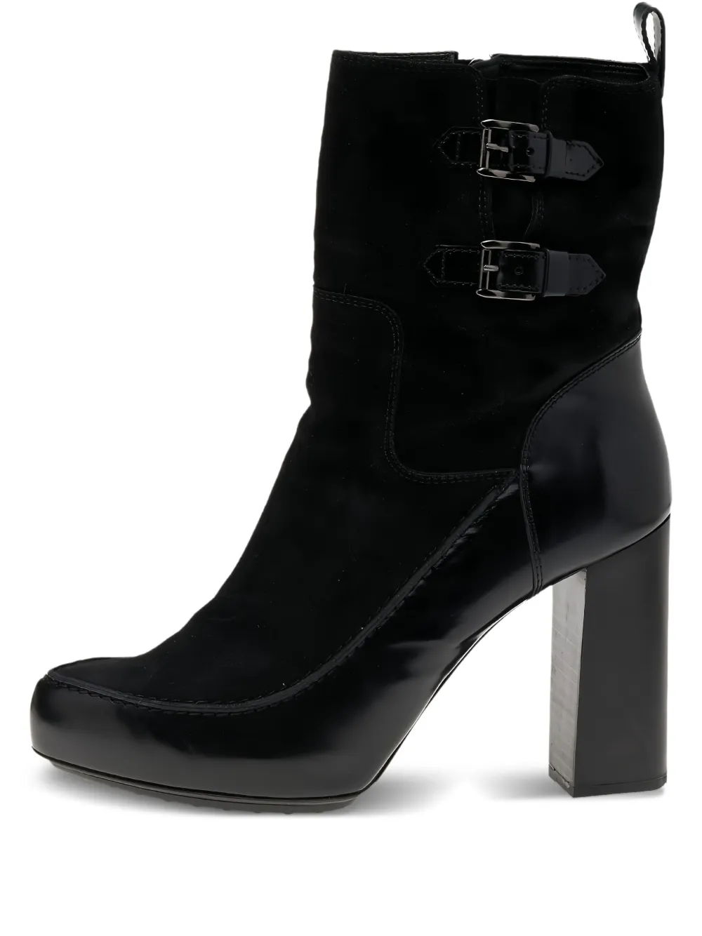 Tod's Vintage pre-owned 105mm buckle-embellished ankle boots | Black | Image 1