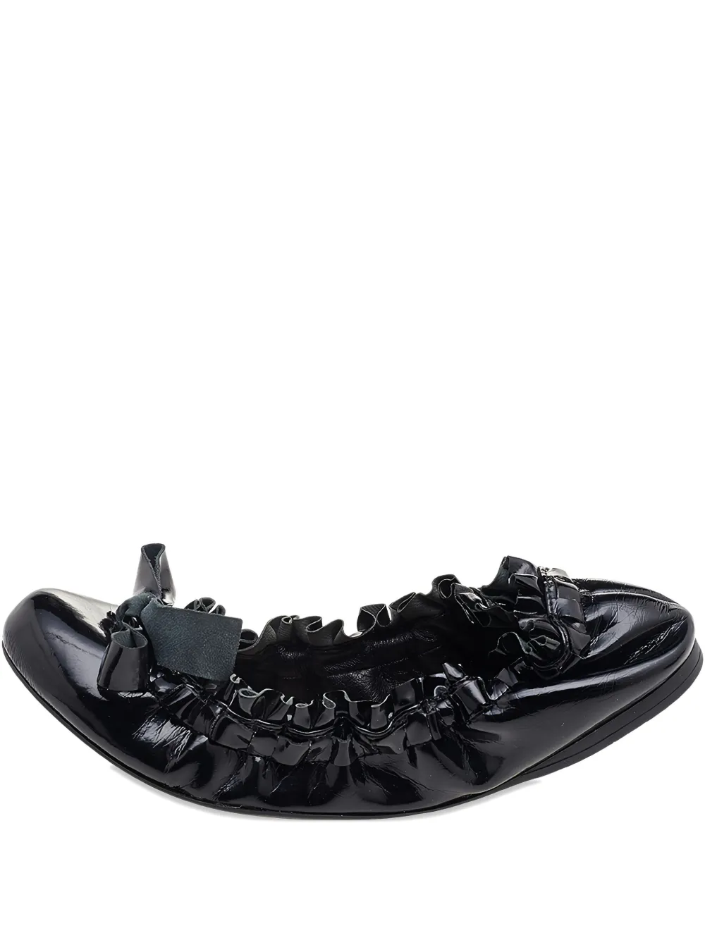 Pre-owned Miu Miu Patent Leather Ballet Flats