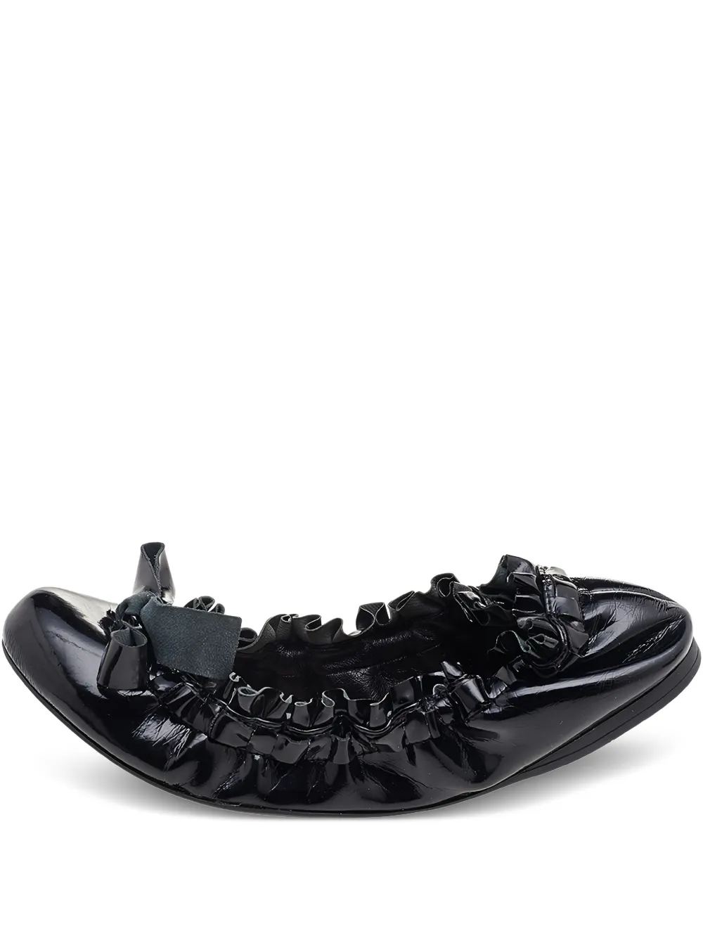 Miu Miu Pre-Owned patent leather ballet flats | Black | Image 1