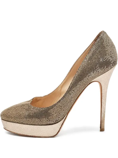 Jimmy Choo Pre-Owned 140mm leather pumps 