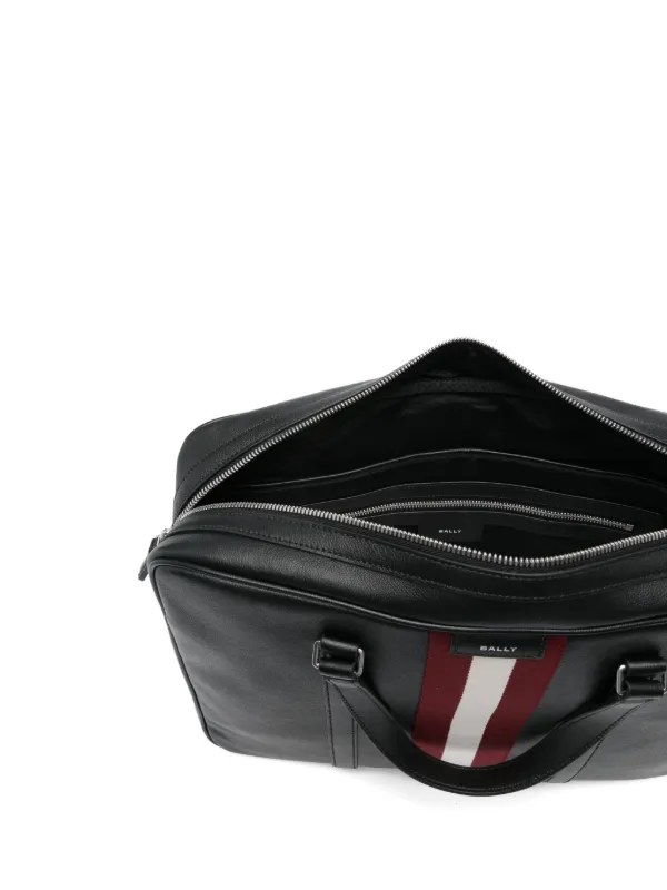 BALLY ストライプデザイン ビジネスバッグ 都会的 バリー ビジネスバッグ HAIES.O 革 Ballyストライプ ロゴ