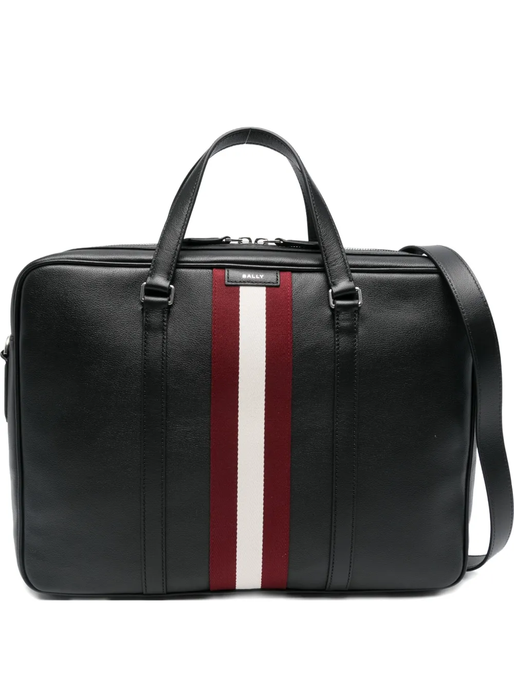 Bally stripe-detail briefcase | Black | Image 1