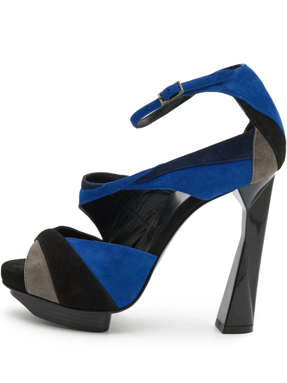 Pierre Hardy 125mm leather heeled sandals | Blue | Image 1