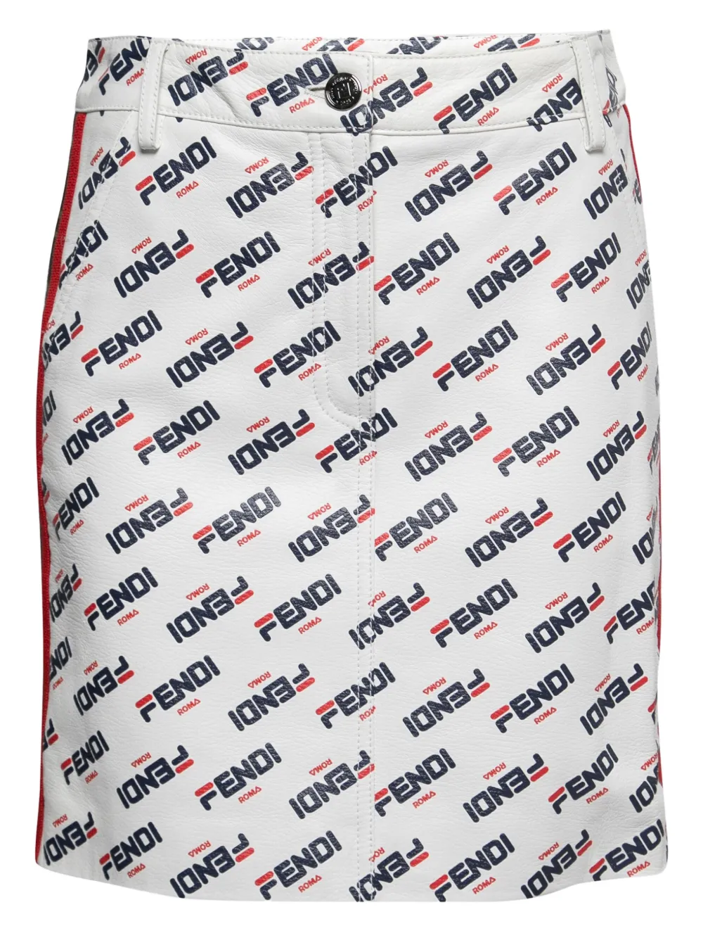 Pre-owned Fendi Logo-print Skirt