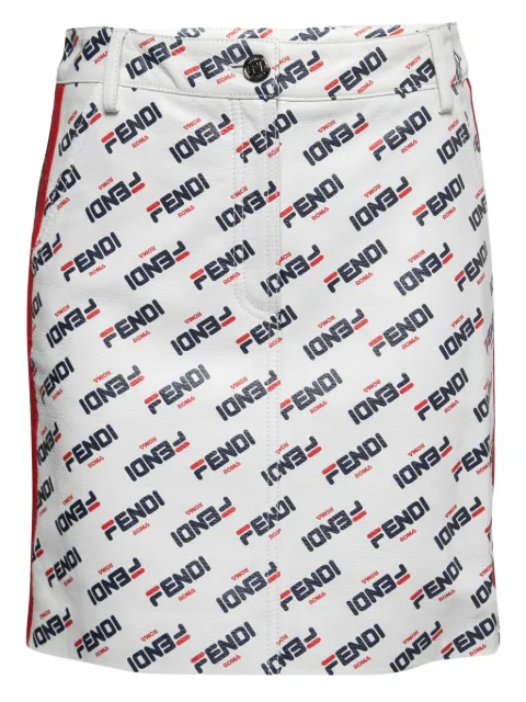 Fendi Pre-Owned logo-print skirt