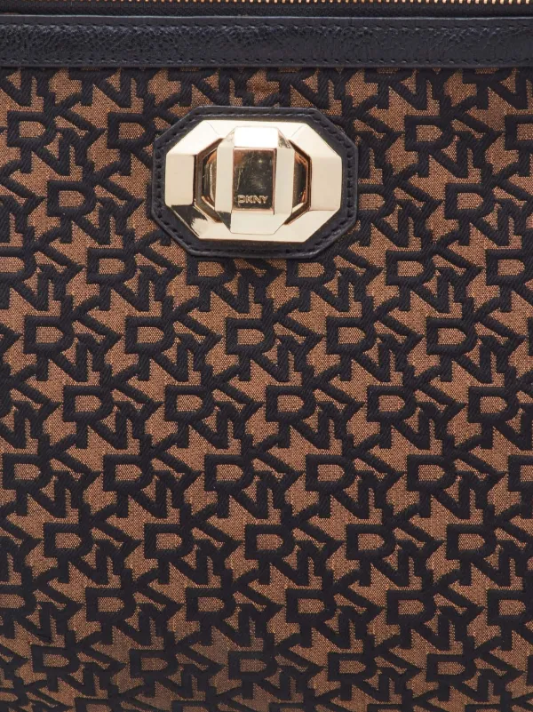 DKNY Vintage monogram-jacquard Shoulder Bag | Brown | FARFETCH OM