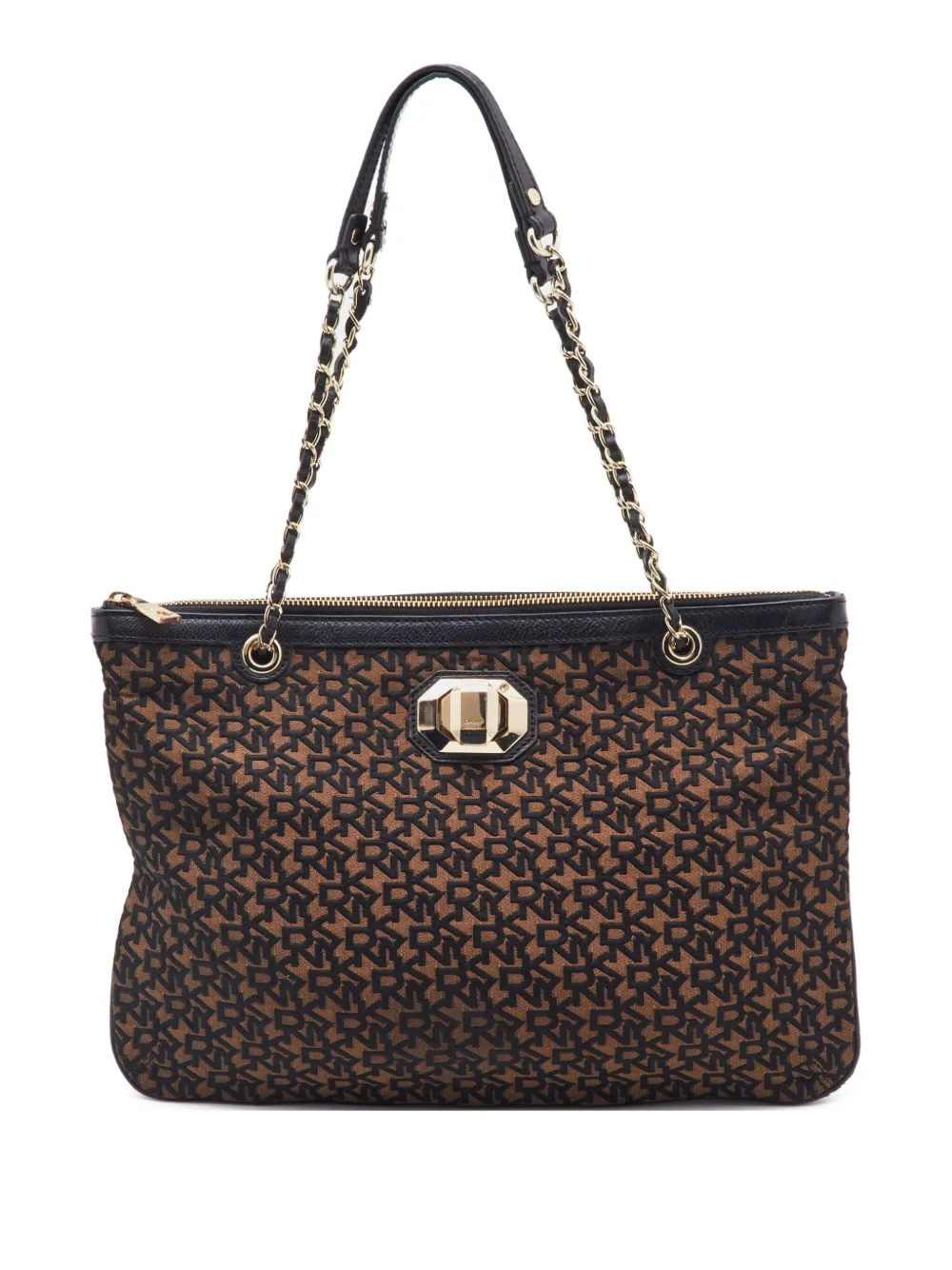 DKNY Vintage monogram-jacquard shoulder bag | Brown | Image 1