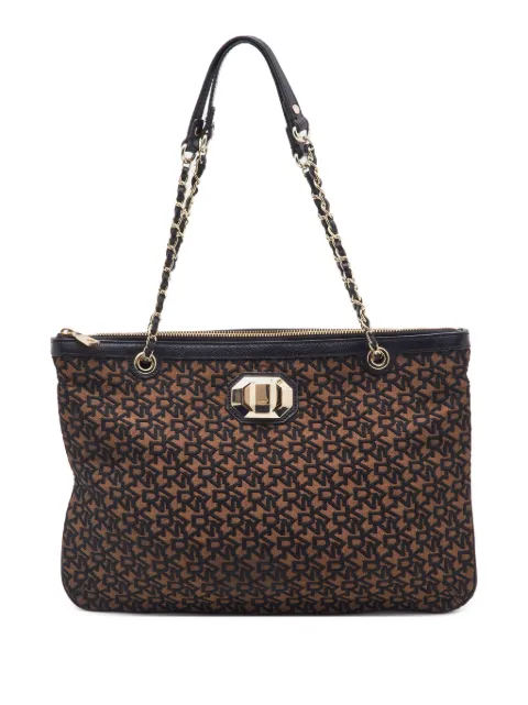 DKNY Vintage monogram-jacquard shoulder bag
