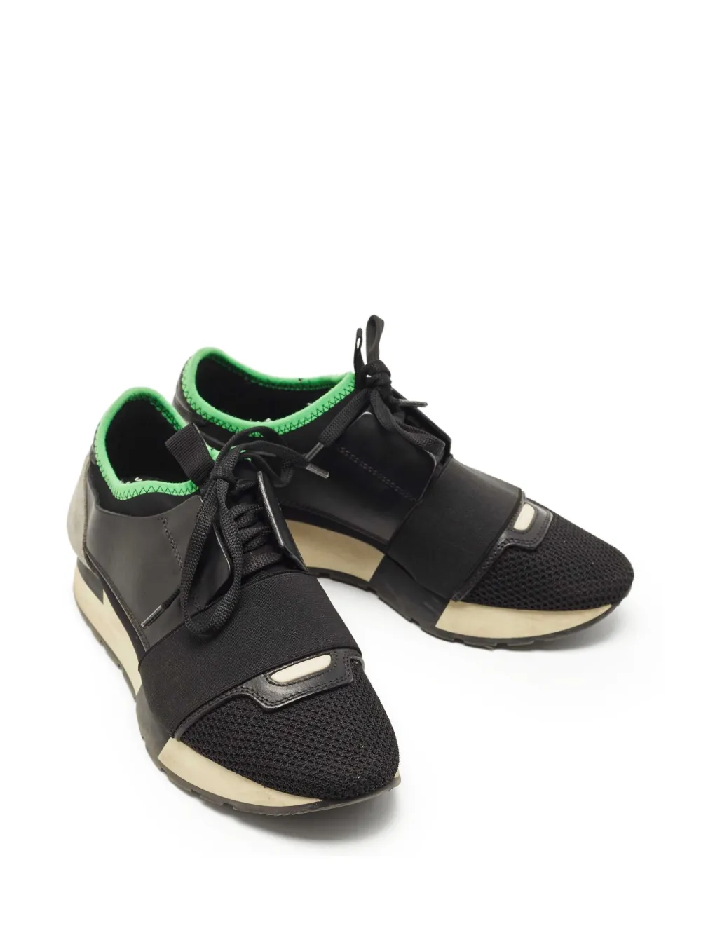 Balenciaga Pre-Owned Sneakers met vlakken - Zwart