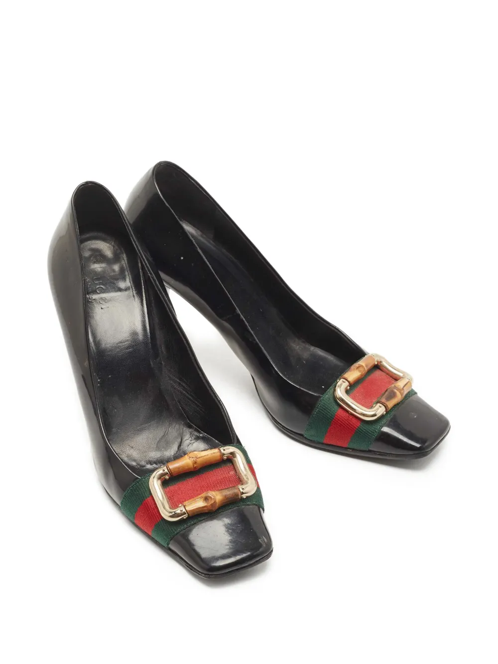 Gucci Pre-Owned 85 mm leren pumps - Zwart