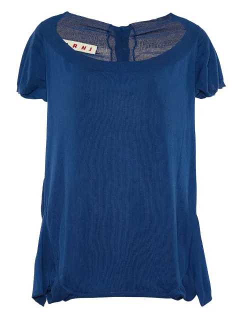 Marni Pre-Owned ruffled back t-shirt